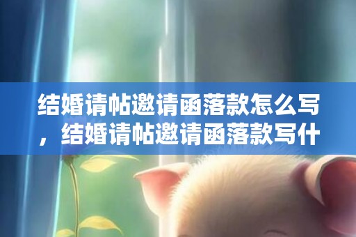 结婚请帖邀请函落款怎么写，结婚请帖邀请函落款写什么