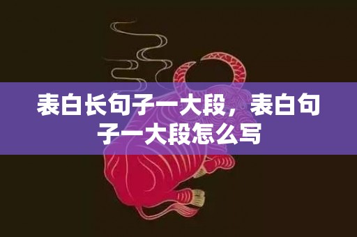 表白长句子一大段，表白句子一大段怎么写
