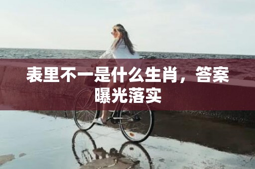 表里不一是什么生肖，答案曝光落实