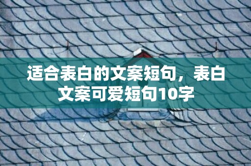 适合表白的文案短句，表白文案可爱短句10字
