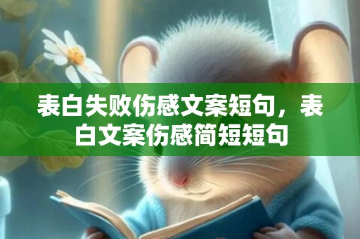 表白失败伤感文案短句，表白文案伤感简短短句