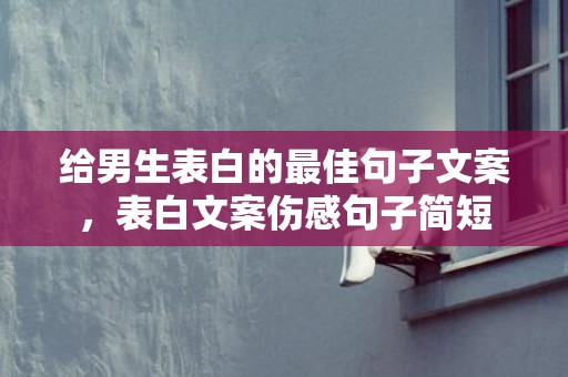 给男生表白的最佳句子文案，表白文案伤感句子简短
