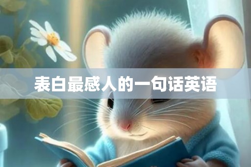 表白最感人的一句话英语