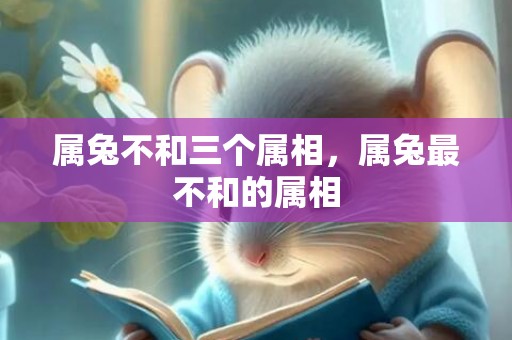 属兔不和三个属相，属兔最不和的属相