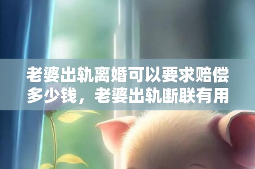 老婆出轨离婚可以要求赔偿多少钱，老婆出轨断联有用吗保证书