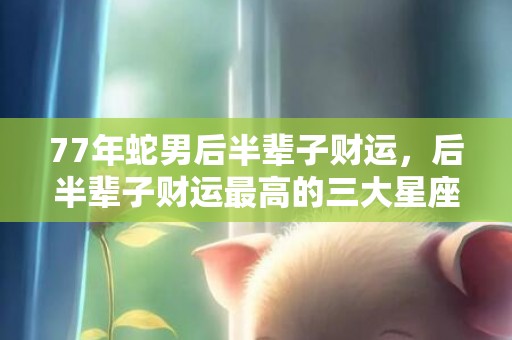 77年蛇男后半辈子财运，后半辈子财运最高的三大星座