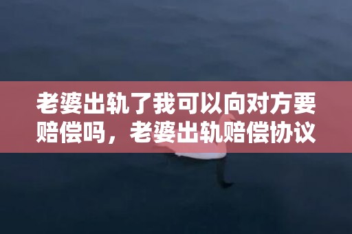 老婆出轨了我可以向对方要赔偿吗，老婆出轨赔偿协议书范文