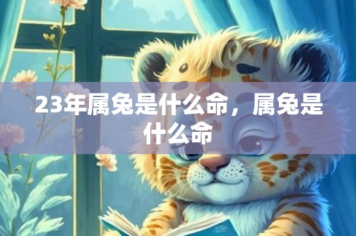 23年属兔是什么命，属兔是什么命