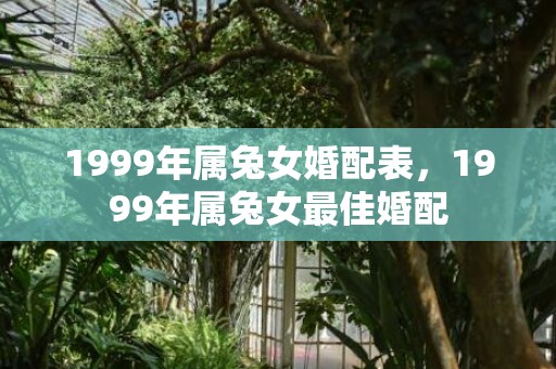 1999年属兔女婚配表，1999年属兔女最佳婚配