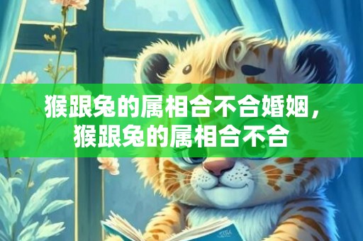 猴跟兔的属相合不合婚姻，猴跟兔的属相合不合