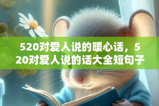 520对爱人说的暖心话，520对爱人说的话大全短句子 给自己爱人说一句感动话