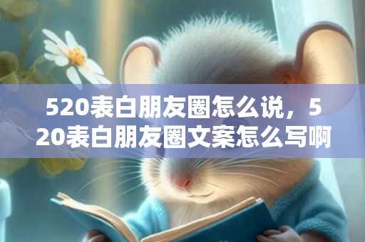 520表白朋友圈怎么说，520表白朋友圈文案怎么写啊，朋友圈偷偷表白文案