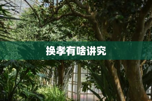 换孝有啥讲究