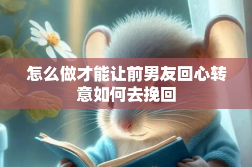 怎么做才能让前男友回心转意如何去挽回