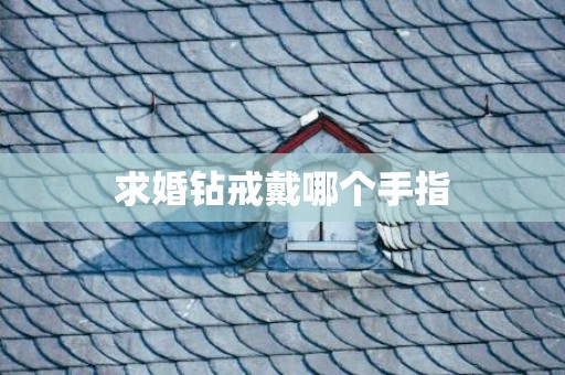 求婚钻戒戴哪个手指
