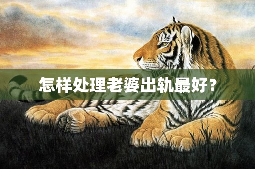 怎样处理老婆出轨最好？
