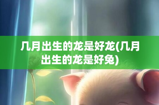 几月出生的龙是好龙(几月出生的龙是好兔)