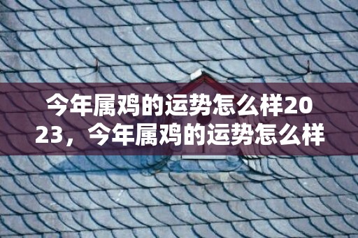 今年属鸡的运势怎么样2023，今年属鸡的运势怎么样2023年 属鸡人在2023年的运势