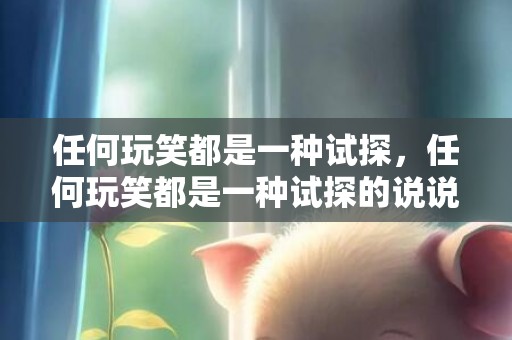 任何玩笑都是一种试探，任何玩笑都是一种试探的说说？所谓的开玩笑都是试探