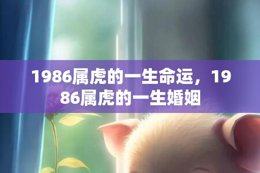 1986属虎的一生命运，1986属虎的一生婚姻
