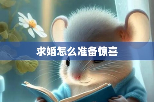 求婚怎么准备惊喜