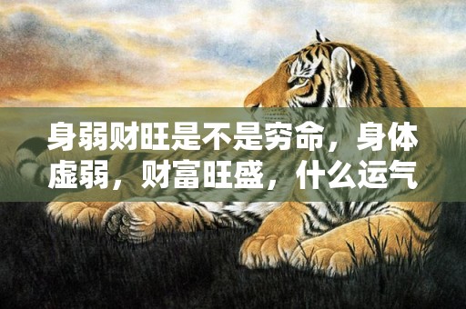 身弱财旺是不是穷命，身体虚弱，财富旺盛，什么运气能发财，
