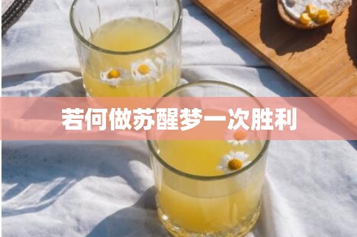 若何做苏醒梦一次胜利