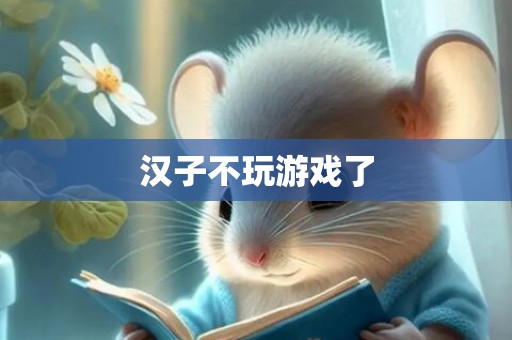 汉子不玩游戏了