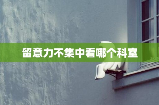 留意力不集中看哪个科室