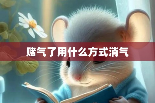 赌气了用什么方式消气