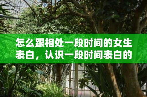怎么跟相处一段时间的女生表白，认识一段时间表白的句子