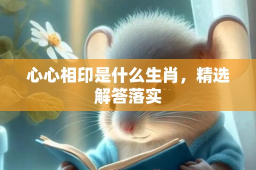 心心相印是什么生肖，精选解答落实