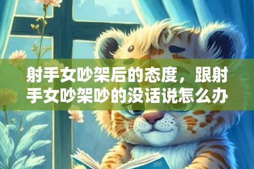 射手女吵架后的态度，跟射手女吵架吵的没话说怎么办