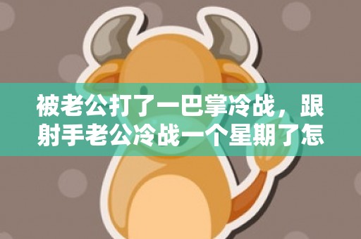 被老公打了一巴掌冷战，跟射手老公冷战一个星期了怎么办