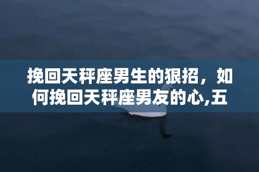 挽回天秤座男生的狠招，如何挽回天秤座男友的心,五招重新引起爱的火花