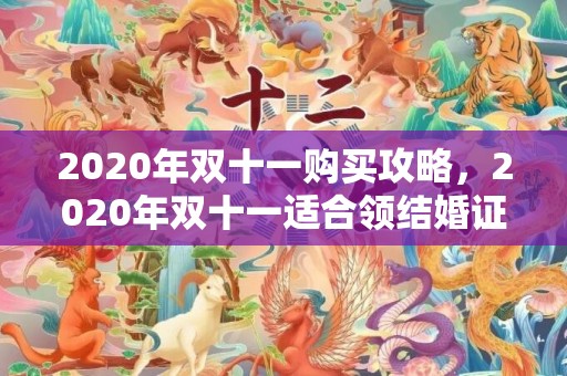 2020年双十一购买攻略，2020年双十一适合领结婚证吗 双11领结婚证的寓意