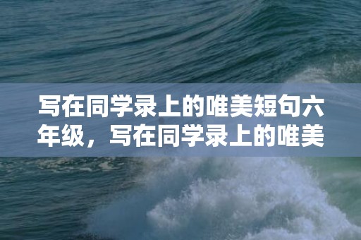 写在同学录上的唯美短句六年级，写在同学录上的唯美短句小学，回忆同学录的感悟句子