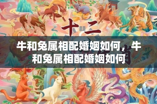 牛和兔属相配婚姻如何，牛和兔属相配婚姻如何