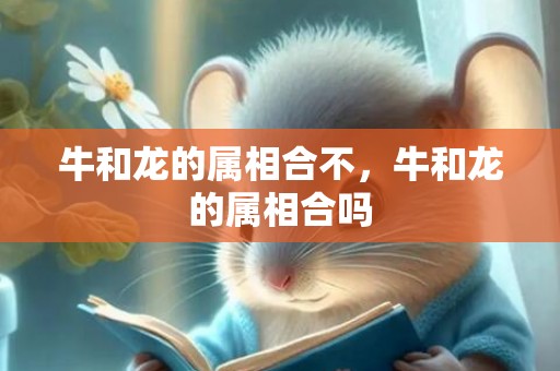 牛和龙的属相合不，牛和龙的属相合吗