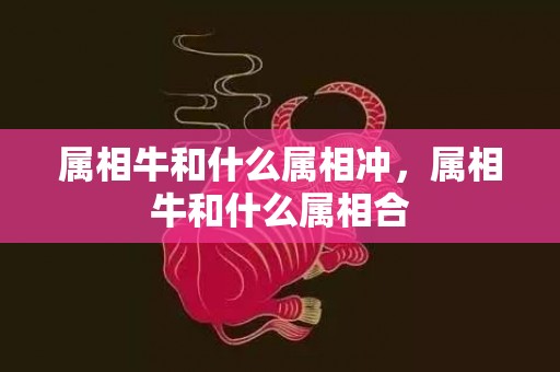 属相牛和什么属相冲，属相牛和什么属相合
