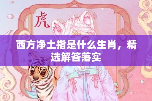 西方净土指是什么生肖，精选解答落实