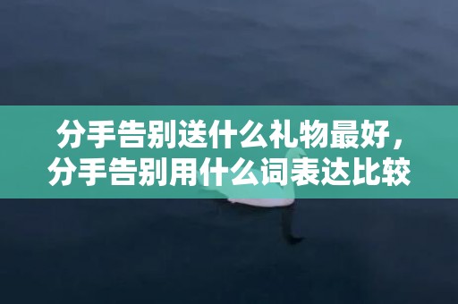 分手告别送什么礼物最好，分手告别用什么词表达比较好，分手最后的告别怎么说