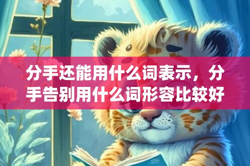 分手还能用什么词表示，分手告别用什么词形容比较好(分手告别语)