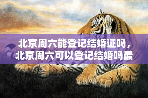北京周六能登记结婚证吗，北京周六可以登记结婚吗最新 周六能领结婚证吗