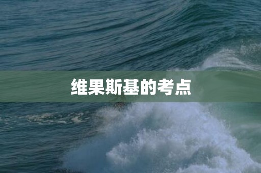 维果斯基的考点