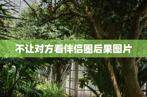 不让对方看伴侣圈后果图片