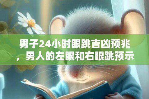 男子24小时眼跳吉凶预兆，男人的左眼和右眼跳预示着什么，