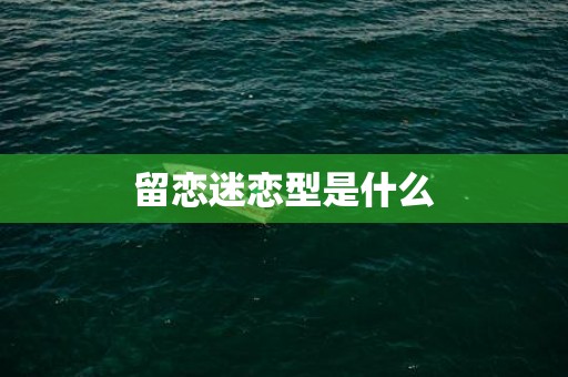 留恋迷恋型是什么