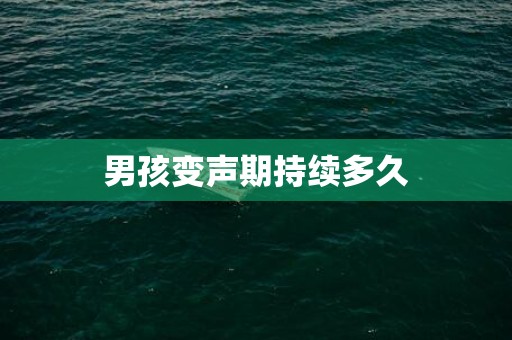 男孩变声期持续多久
