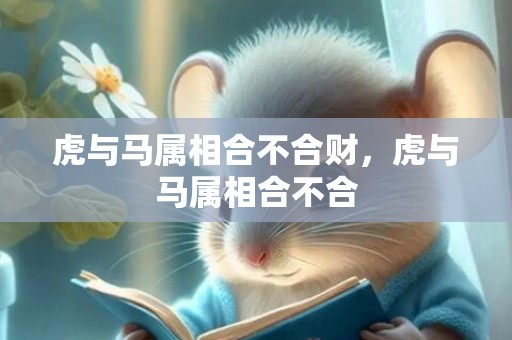 虎与马属相合不合财，虎与马属相合不合